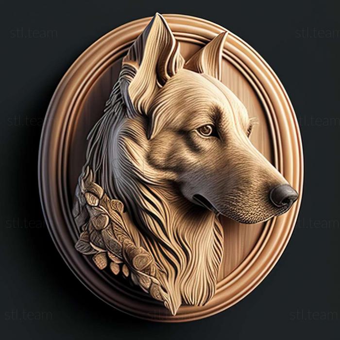3D model Andalusian podenko dog (STL)